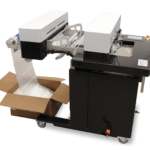 Fanfold film on a automatic bagger